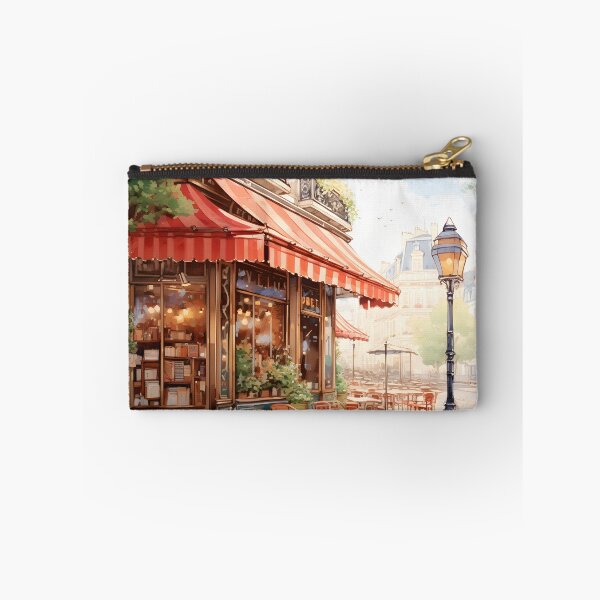 Item preview, Café Cuddles: A Parisian Watercolor Scene designed and sold by Shirtastically.
