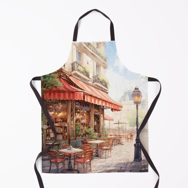 Item preview, Café Cuddles: A Parisian Watercolor Scene designed and sold by Shirtastically.