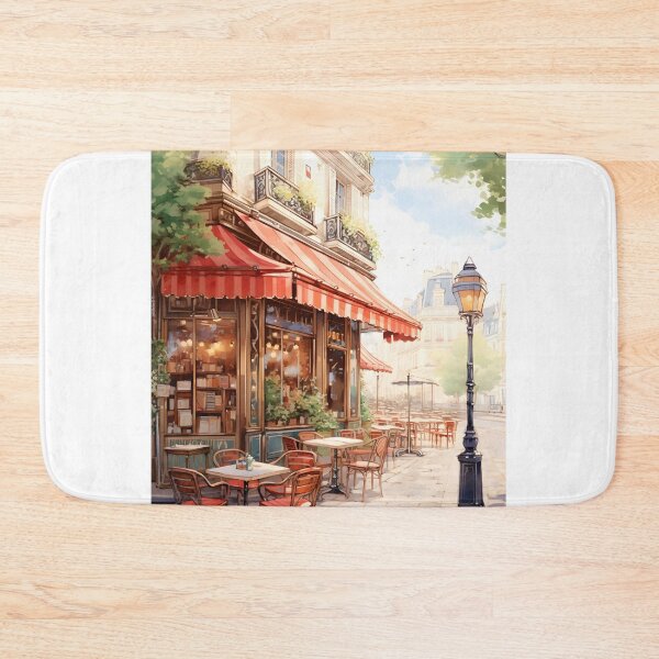 Item preview, Café Cuddles: A Parisian Watercolor Scene designed and sold by Shirtastically.