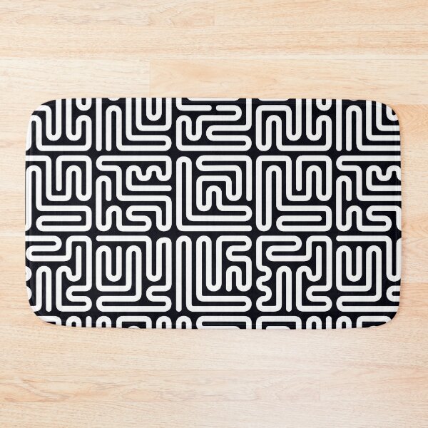Item preview, Mazes white on black designed and sold by JRP Design.