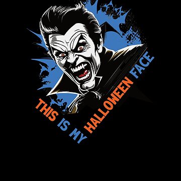 Artwork thumbnail, This is My Halloween Face Vampire by hidden-design