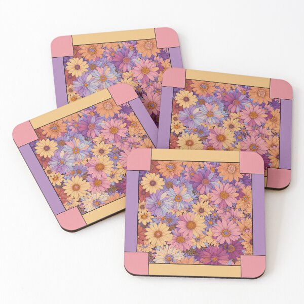 Item preview, Maximalist Flowers Pastel Floral Art Color Blocks Style 1 of 2 - Colors 2 of 4 designed and sold by Beachy.