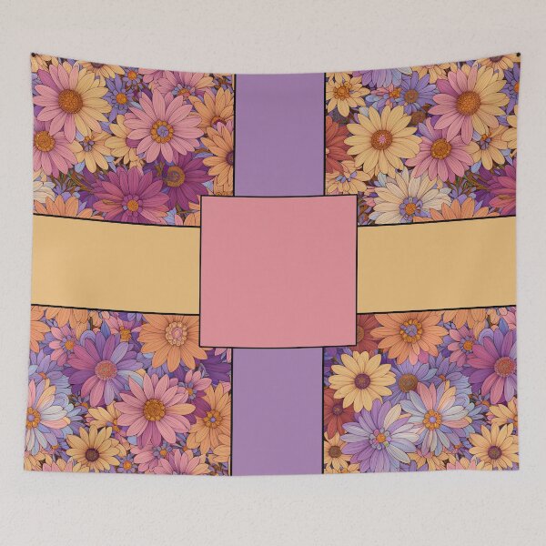 Item preview, Maximalist Flowers Pastel Floral Art Color Blocks Style 1 of 2 - Colors 2 of 4 designed and sold by Beachy.