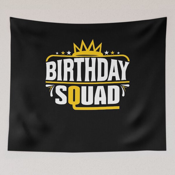 Item preview, Birthday Squad Tee Great Gift Amazing Funny Bday Squad party Birthday Squad Party Matching Family Group Funny Bday Team designed and sold by smartrocket.