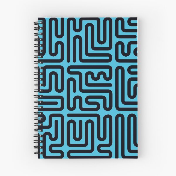 Item preview, Mazes black on turqouise designed and sold by JRP Design.
