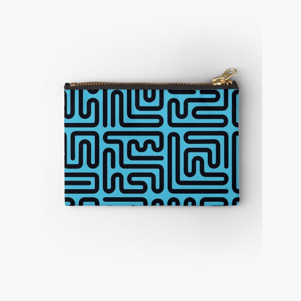 Artikelvorschau, Labyrinthe schwarz auf türkis entworfen und verkauft von JRP Design.