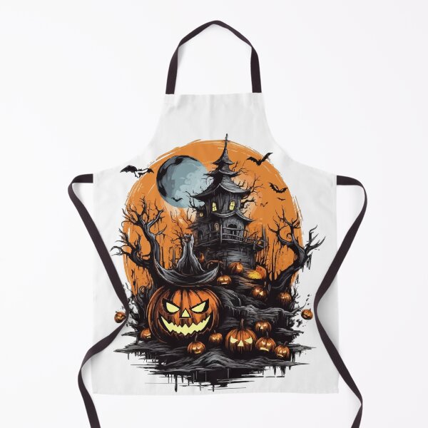 Item preview, Halloween motif with pumpkins and full moon designed and sold by shirtorama-de.