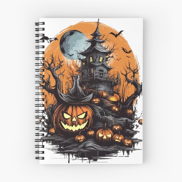 Item preview, Halloween motif with pumpkins and full moon designed and sold by shirtorama-de.