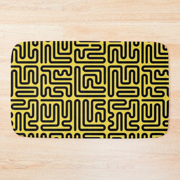 Item preview, Mazes black on yellow designed and sold by JRP Design.