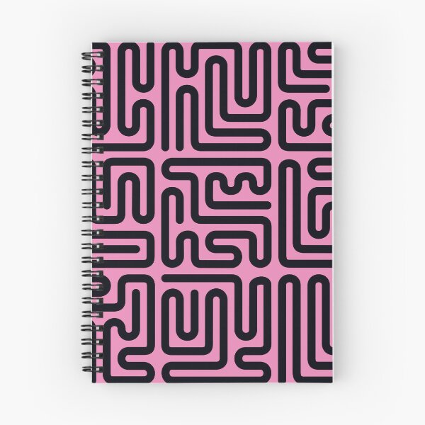 Item preview, Mazes black on pink designed and sold by JRP Design.