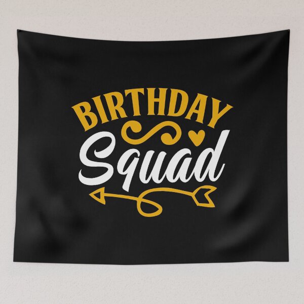 Item preview, Birthday Squad Tee Great Gift Amazing Funny Bday Squad party Birthday Squad Party Matching Family Group Funny Bday Team designed and sold by smartrocket.