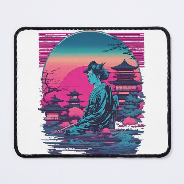 Item preview, Synthwave Japanese Geisha designed and sold by RagingPixie.