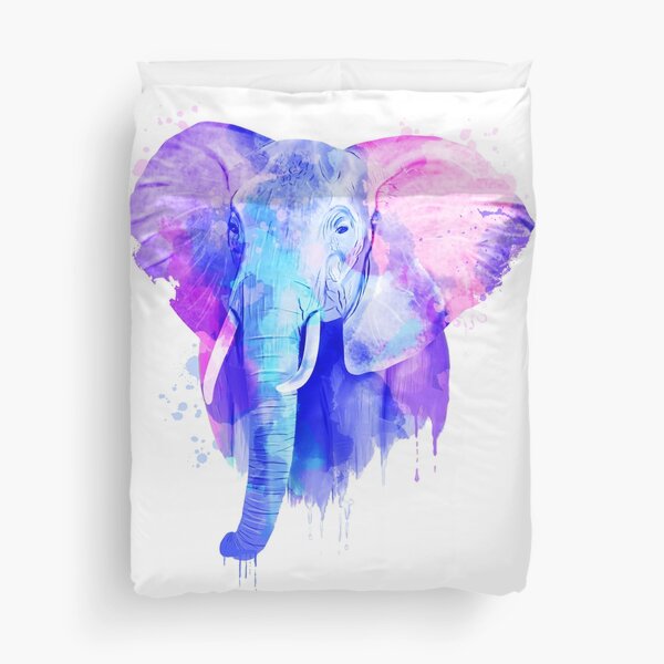 Elephant, Watercolor Elephant" Duvet Cover By Romandigitalart | Redbubble