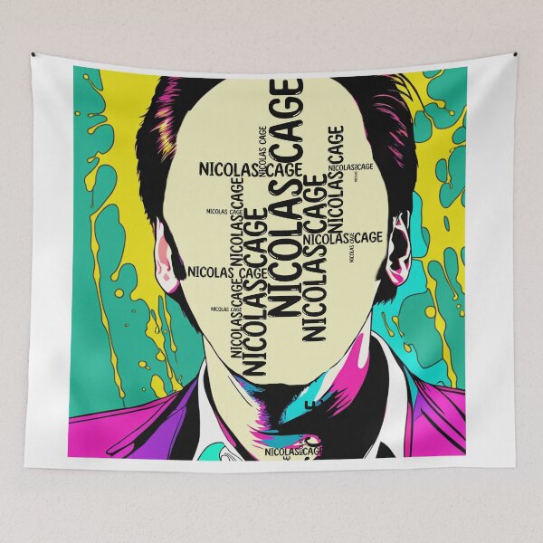 Item preview, Nicolas Cage stolen face vector art fan works graphic design by ironpalette  designed and sold by ironpalette.