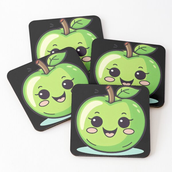 Item preview, Apple Cute Fruit Green Smiling Lovers Foodie Funny Toddlers designed and sold by farhanhafeez.