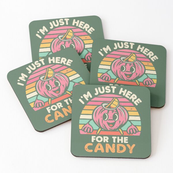 Item preview, I'm Just Here For The Candy Funny Halloween Pun Pumpkin designed and sold by GENESIS-POD.