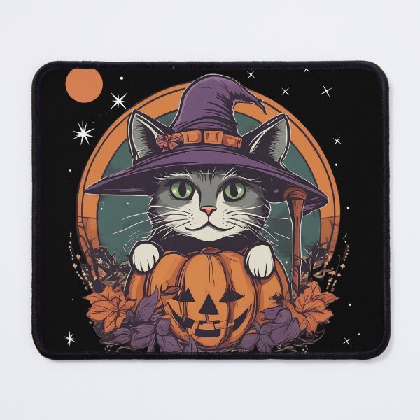 Item preview, Cute Cat Halloween Moon and Stars designed and sold by LuizSilva1983.
