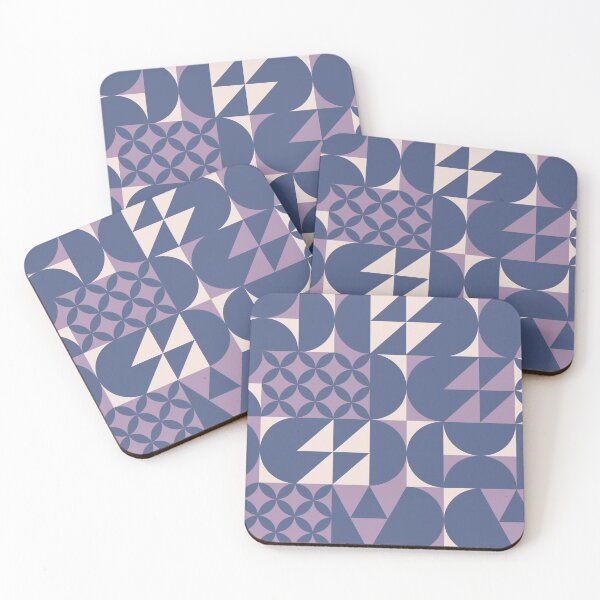 Item preview, Minimal Midcentury PASTEL VIOLET design | Geometric pattern designed and sold by MyThemesDesign.