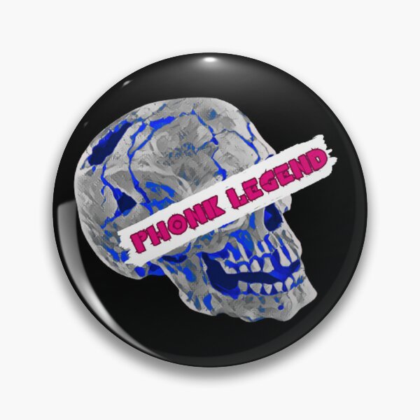 Item preview, PHONK LEGEND SKULL | Pink on Blue Variant designed and sold by VoltageStone.