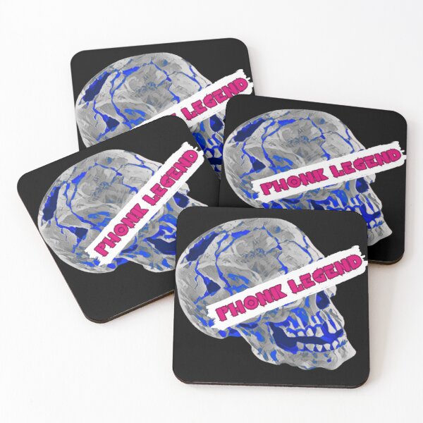 Item preview, PHONK LEGEND SKULL | Pink on Blue Variant designed and sold by VoltageStone.