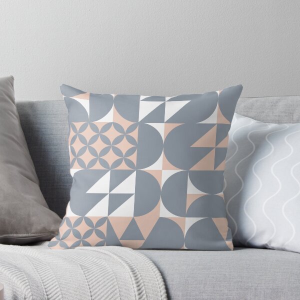 Artikelvorschau, Minimal Midcentury SOFT PASTELS BUSH PINK design | Geometric pattern entworfen und verkauft von MyThemesDesign.