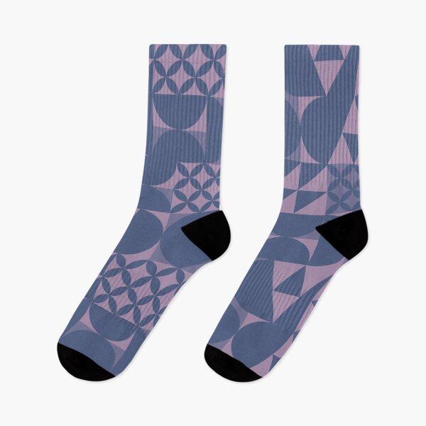 Item preview, Minimal Midcentury LAVENDER VIOLET design | Geometric pattern designed and sold by MyThemesDesign.