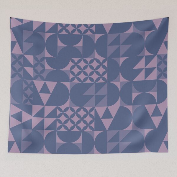 Artikelvorschau, Minimal Midcentury LAVENDER VIOLET design | Geometric pattern entworfen und verkauft von MyThemesDesign.
