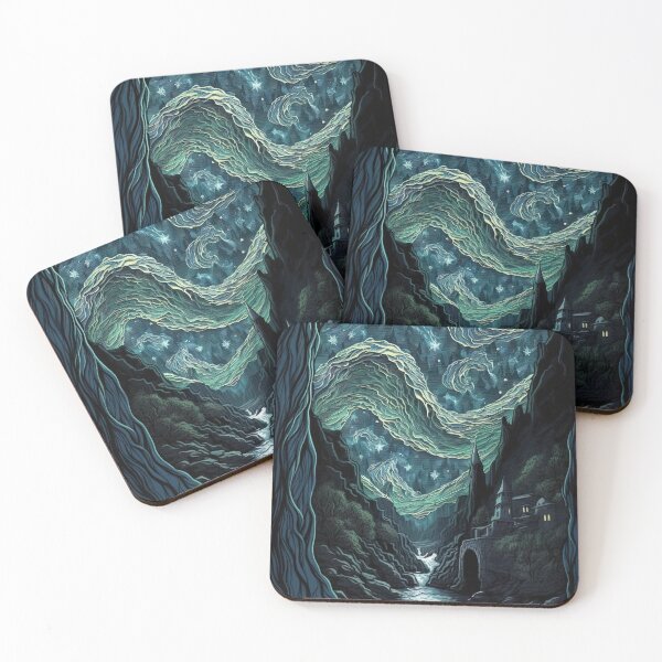 Item preview, Blue Night Agartha Valley Stream designed and sold by OccultDreams.