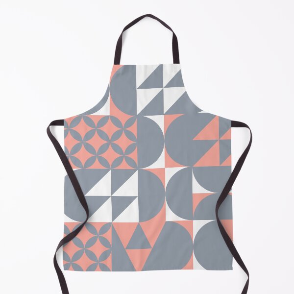 Item preview, Minimal Midcentury PEACHY GRAY design | Geometric pattern designed and sold by MyThemesDesign.