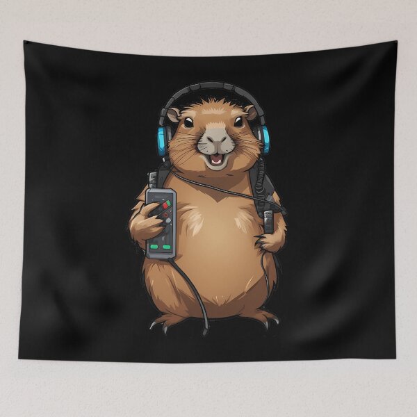 Item preview, Capybara Twitch Star designed and sold by Mechanical-Artt.
