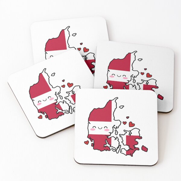 Item preview, Denmark Flag Map Smile with Love designed and sold by pixelsparkzone.
