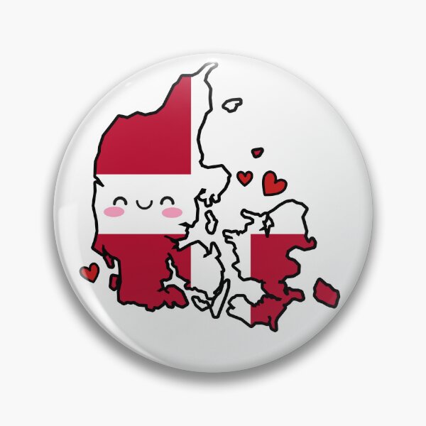 Item preview, Denmark Flag Map Smile with Love designed and sold by pixelsparkzone.