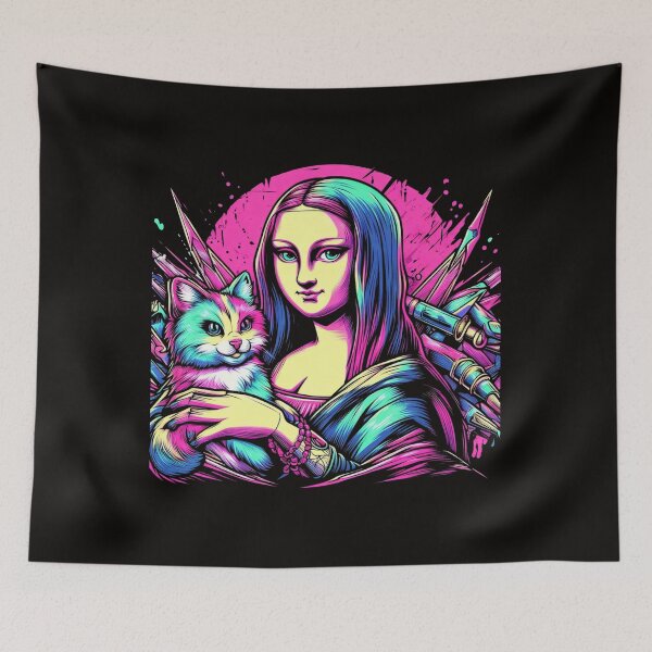 Item preview, Mona Lisa With Kitten  designed and sold by obviouslogic.