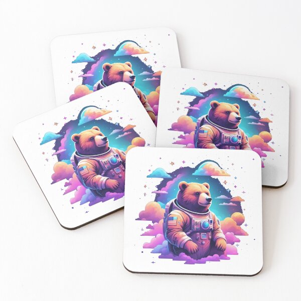 Item preview, bear in space designed and sold by SketchysDESIGNS.