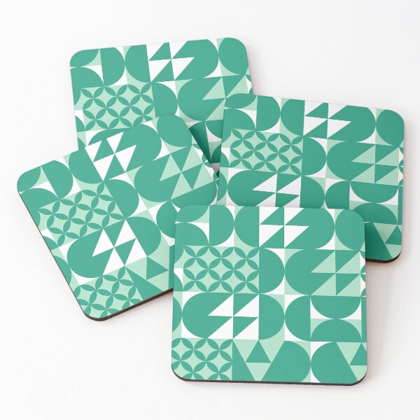 Item preview, Minimal GREEN COLOR BLOCK design | Geometric pattern designed and sold by MyThemesDesign.
