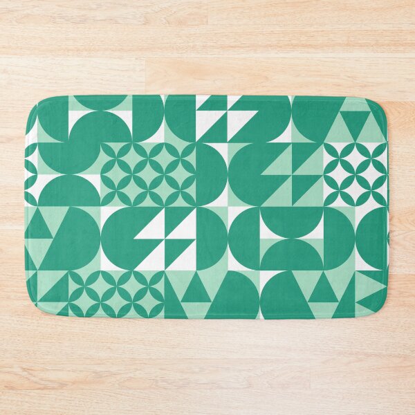 Item preview, Minimal GREEN COLOR BLOCK design | Geometric pattern designed and sold by MyThemesDesign.