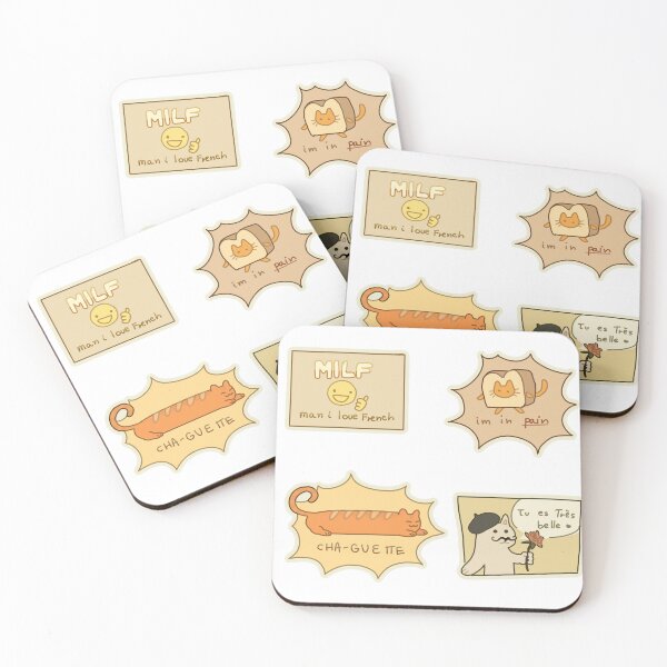 Item preview, Funny French Sticker Pack designed and sold by nekolego.