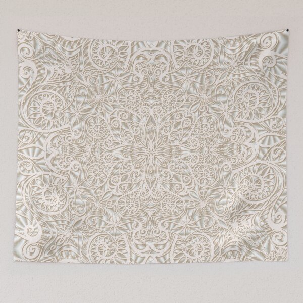 Item preview, Mandala lace cream designed and sold by pearlposition.