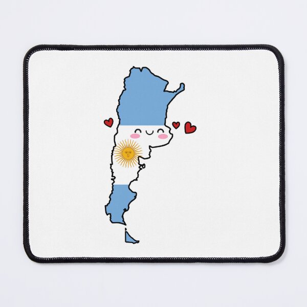 Item preview, Argentina Flag Map Smile with Love designed and sold by pixelsparkzone.