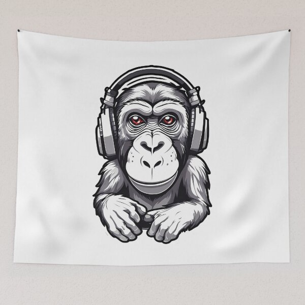 Item preview, Monkey Gamer Adventure designed and sold by Mechanical-Artt.
