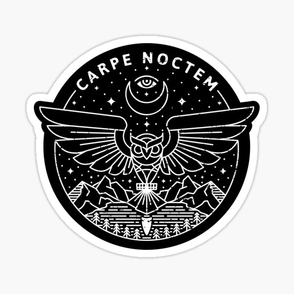 Carpe Noctem / White Sticker