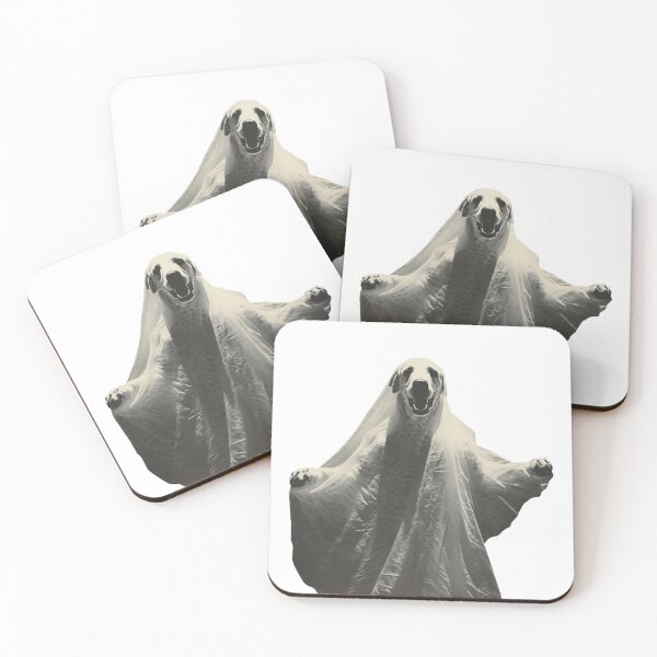 Item preview, Halloween Ghost dog Vintage designed and sold by GhostGolden.