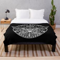 Carpe Noctem / Weiß Fleecedecke