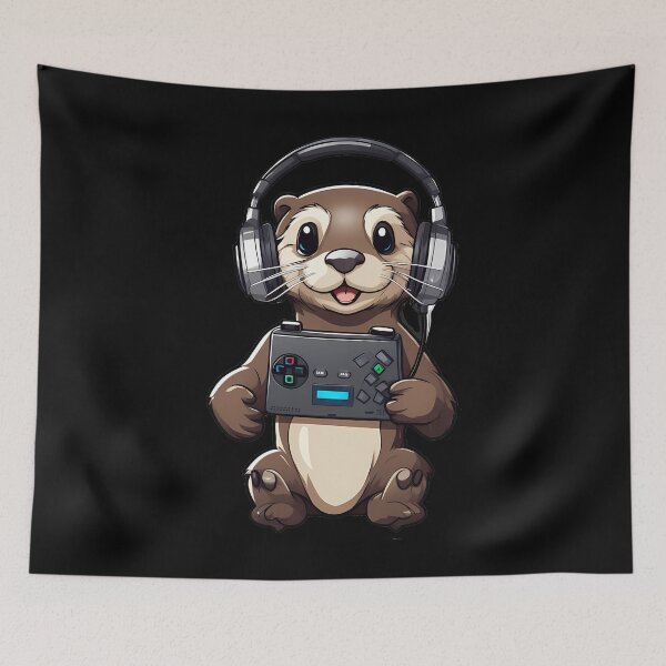 Item preview, Otter Gamer Fun designed and sold by Mechanical-Artt.