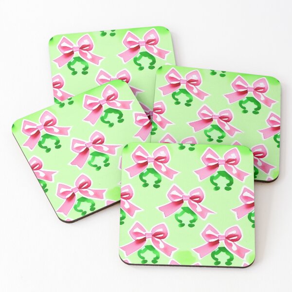 Item preview, Preppy small bows on light green designed and sold by SophieClimaArt.
