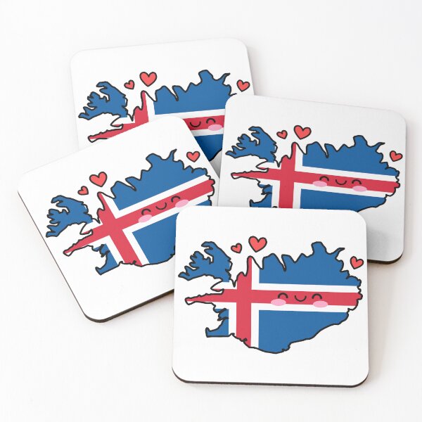 Item preview, Iceland Flag Map Smile with Love designed and sold by pixelsparkzone.
