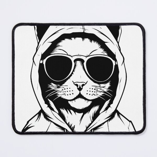 Item preview, Cat in Hoodie & Sunglasses - Undercover Shirt designed and sold by C-Town Tees.