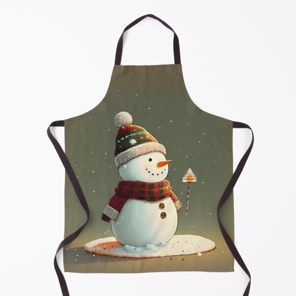 Item preview, Christmas Tree Snow Snowman Beautiful Winter Night V50 designed and sold by DreamingAwake1.