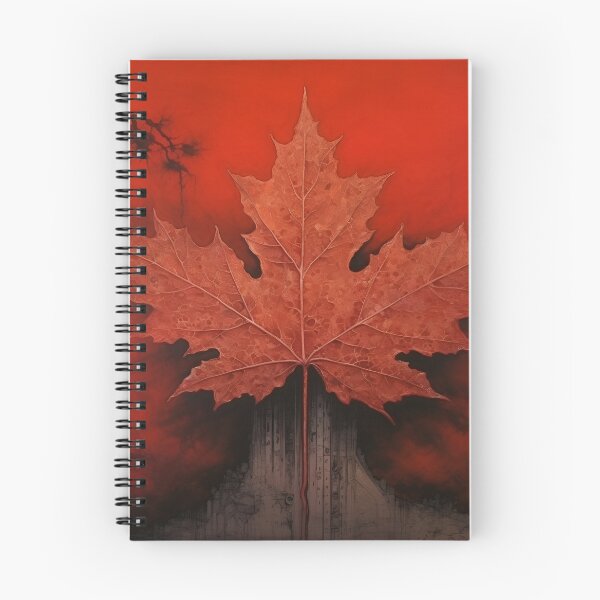 Item preview, Crimson Canadian Maple Leaf art print designed and sold by dcrc.