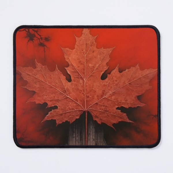 Item preview, Crimson Canadian Maple Leaf art print designed and sold by dcrc.